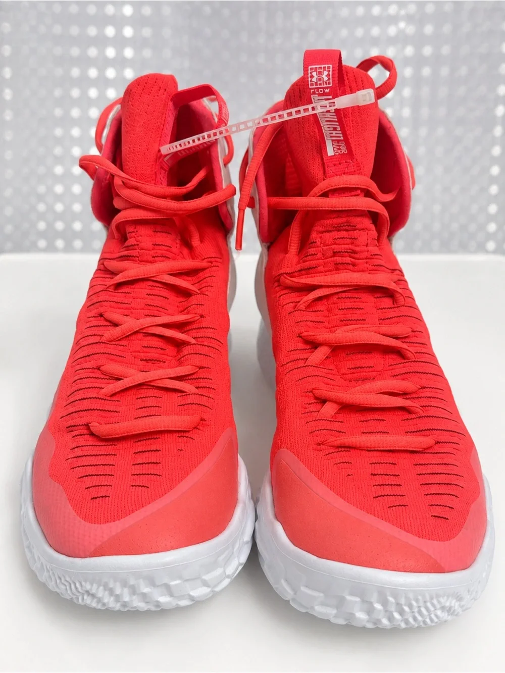 Under Armour Bright Red Kids High-Top Sneakers